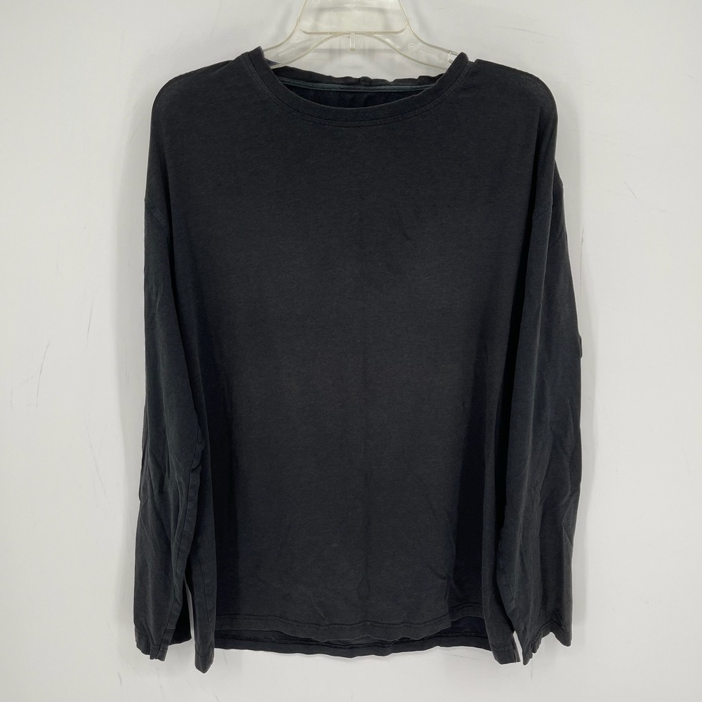Coolibar Mens Black UPF 50+ Long Sleeve T-Shirt Large